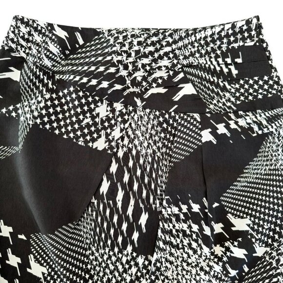 Worthington Black Multi Print Ruched Pleated Contour Waist‎ Mini Skirt - Picture 3 of 14